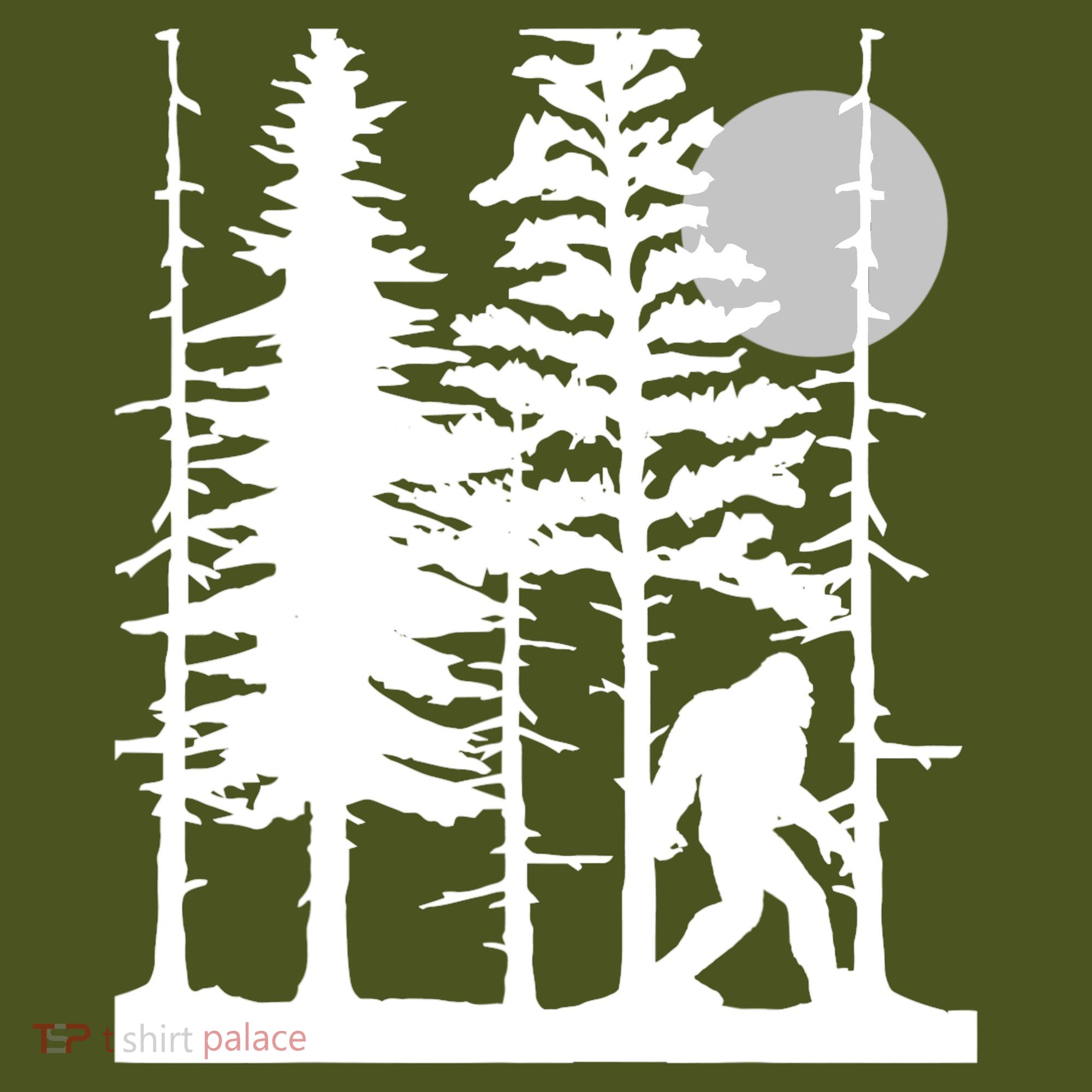 Bigfoot Hiding In Forest For Sasquatch Believers T-Shirt