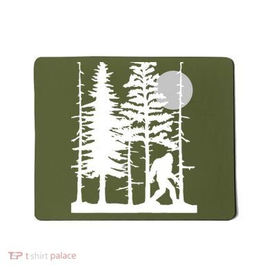 Bigfoot Hiding In Forest For Sasquatch Believers Mousepad