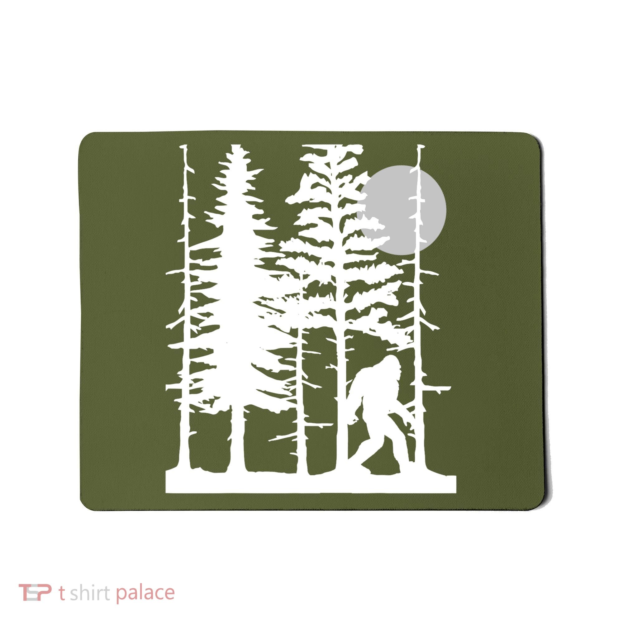 Bigfoot Hiding In Forest For Sasquatch Believers Mousepad