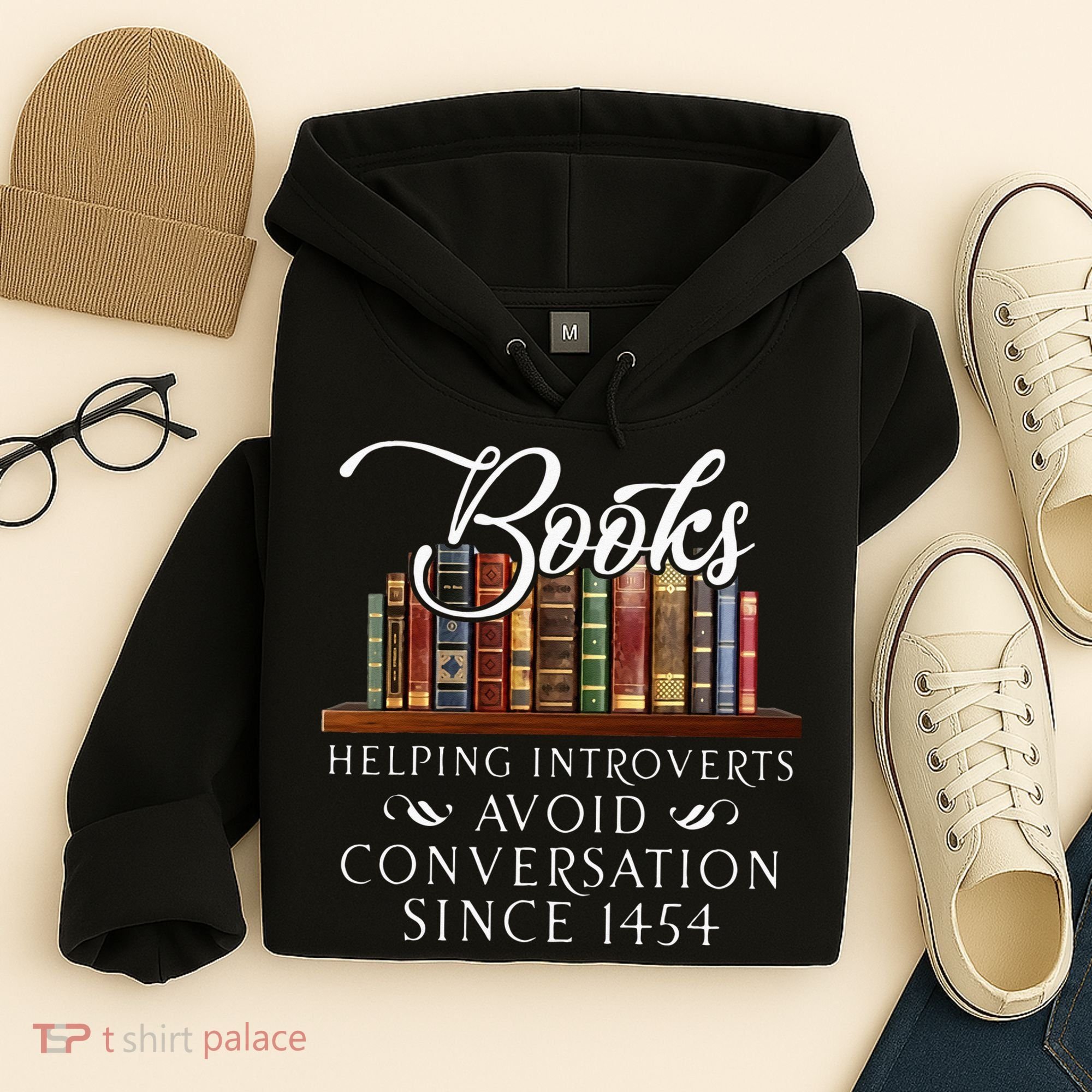 Books Helping Introverts Avoid Conversation Hoodie
