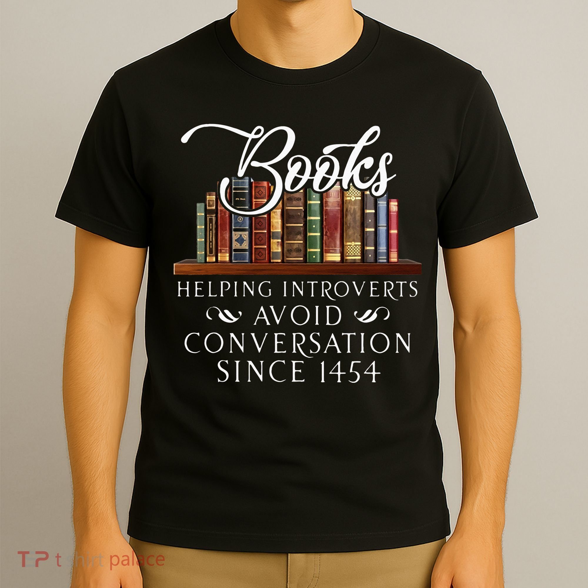 Books Helping Introverts Avoid Conversation T-Shirt