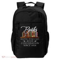 Books Helping Introverts Avoid Conversation Backpack thumb 0