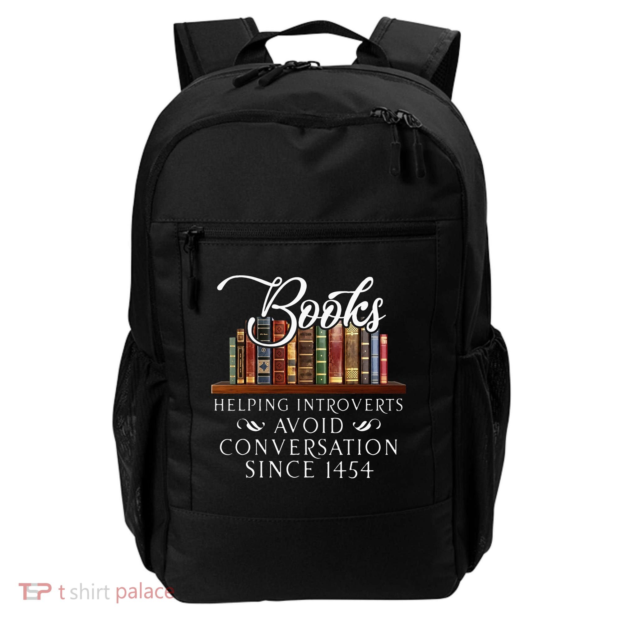 Books Helping Introverts Avoid Conversation Backpack
