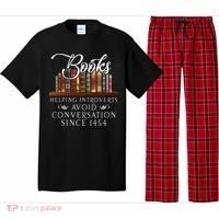 Books Helping Introverts Avoid Conversation Pajama Set thumb 0