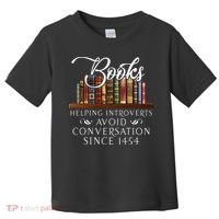 Books Helping Introverts Avoid Conversation Toddler T-Shirt thumb 0