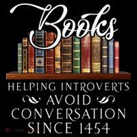 Books Helping Introverts Avoid Conversation Women's T-Shirt thumb 6