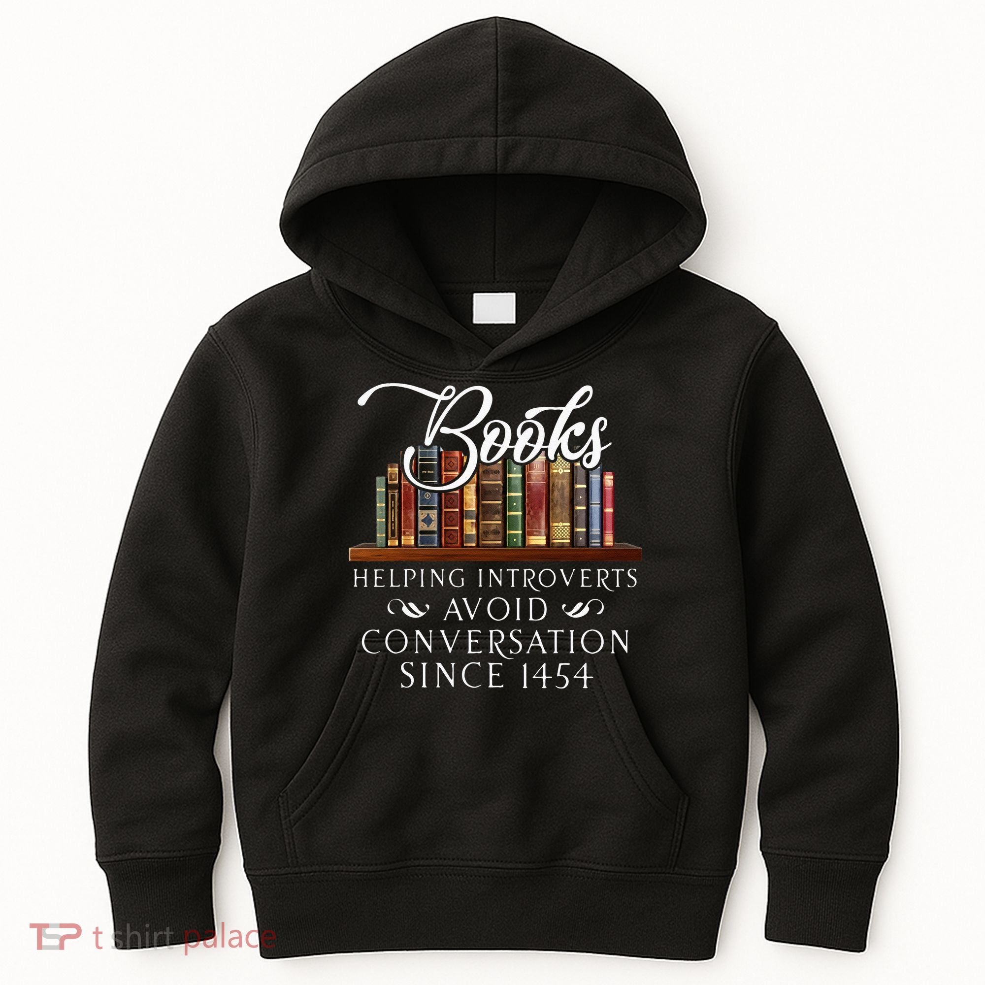 Books Helping Introverts Avoid Conversation Kids Hoodie