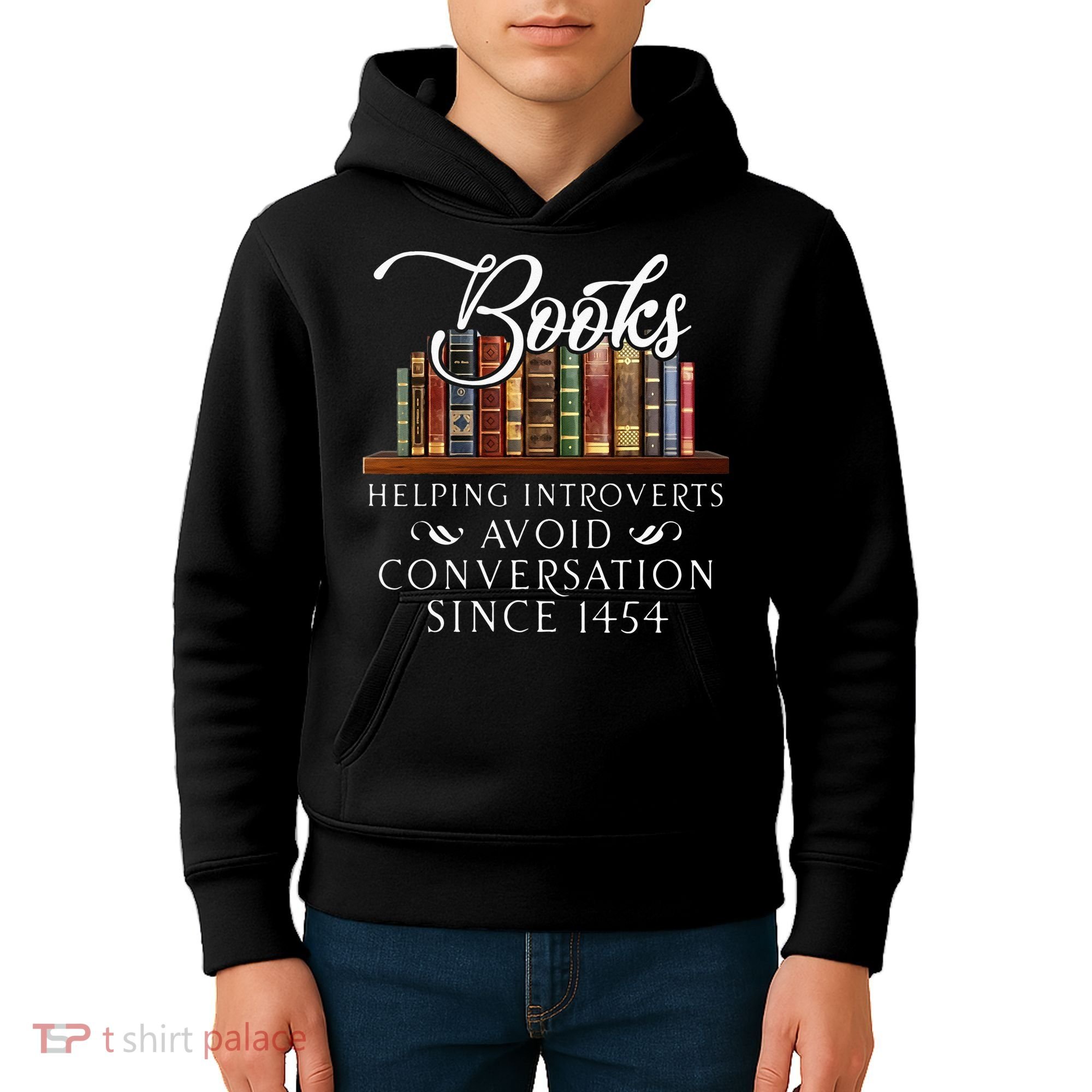 Books Helping Introverts Avoid Conversation Kids Hoodie