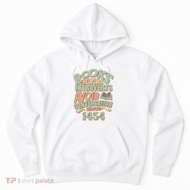 Books Helping Introverts Avoid Conversation 1454 Hoodie