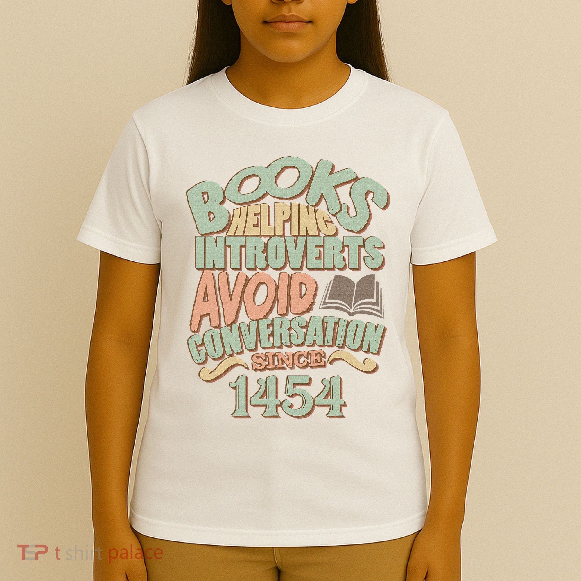 Books Helping Introverts Avoid Conversation 1454 T-Shirt