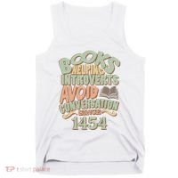 Books Helping Introverts Avoid Conversation 1454 Tank Top thumb 0