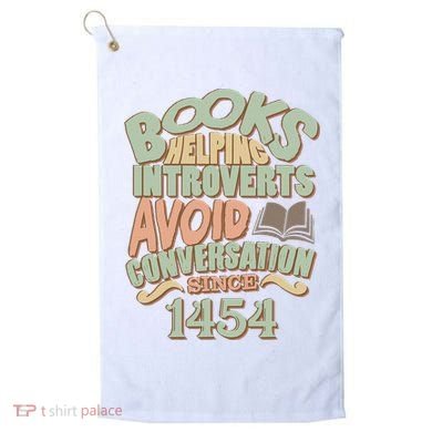 Books Helping Introverts Avoid Conversation 1454 Golf Towel