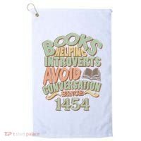 Books Helping Introverts Avoid Conversation 1454 Golf Towel thumb 0