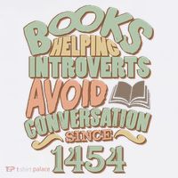 Books Helping Introverts Avoid Conversation 1454 Kids Sweatshirt thumb 2