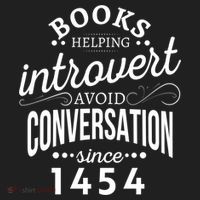Books Helping Introvert Avoid Conversation Since 1454 Gift Beanie thumb 2
