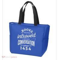 Books Helping Introvert Avoid Conversation Since 1454 Gift Tote Bag thumb 3