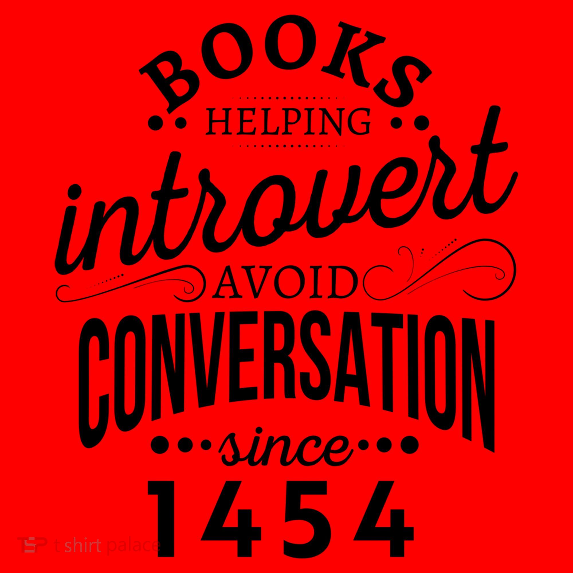 Books Helping Introvert Avoid Conversation Since 1454 Gift Santa Hat