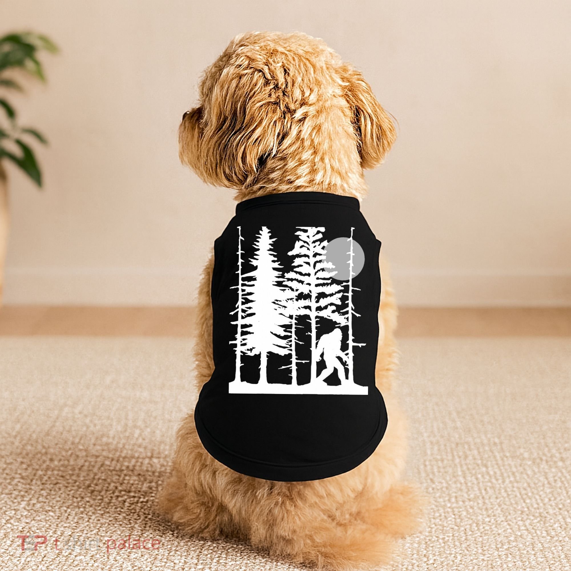 Bigfoot Hiding In Forest For Sasquatch Believers Doggie Tank