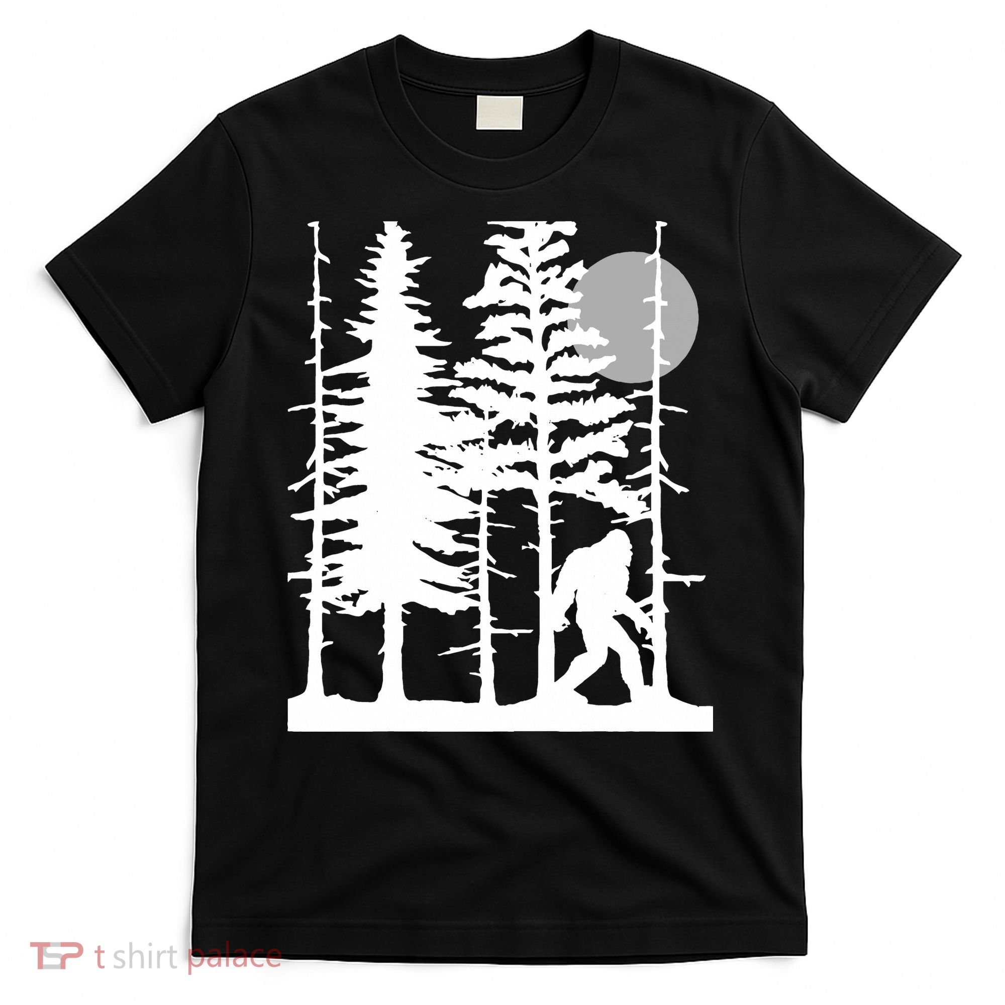 Bigfoot Hiding In Forest For Sasquatch Believers T-Shirt