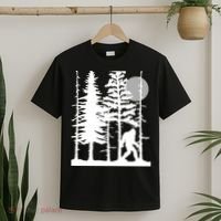 Bigfoot Hiding In Forest For Sasquatch Believers T-Shirt thumb 2