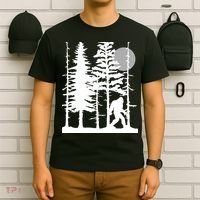 Bigfoot Hiding In Forest For Sasquatch Believers T-Shirt thumb 6