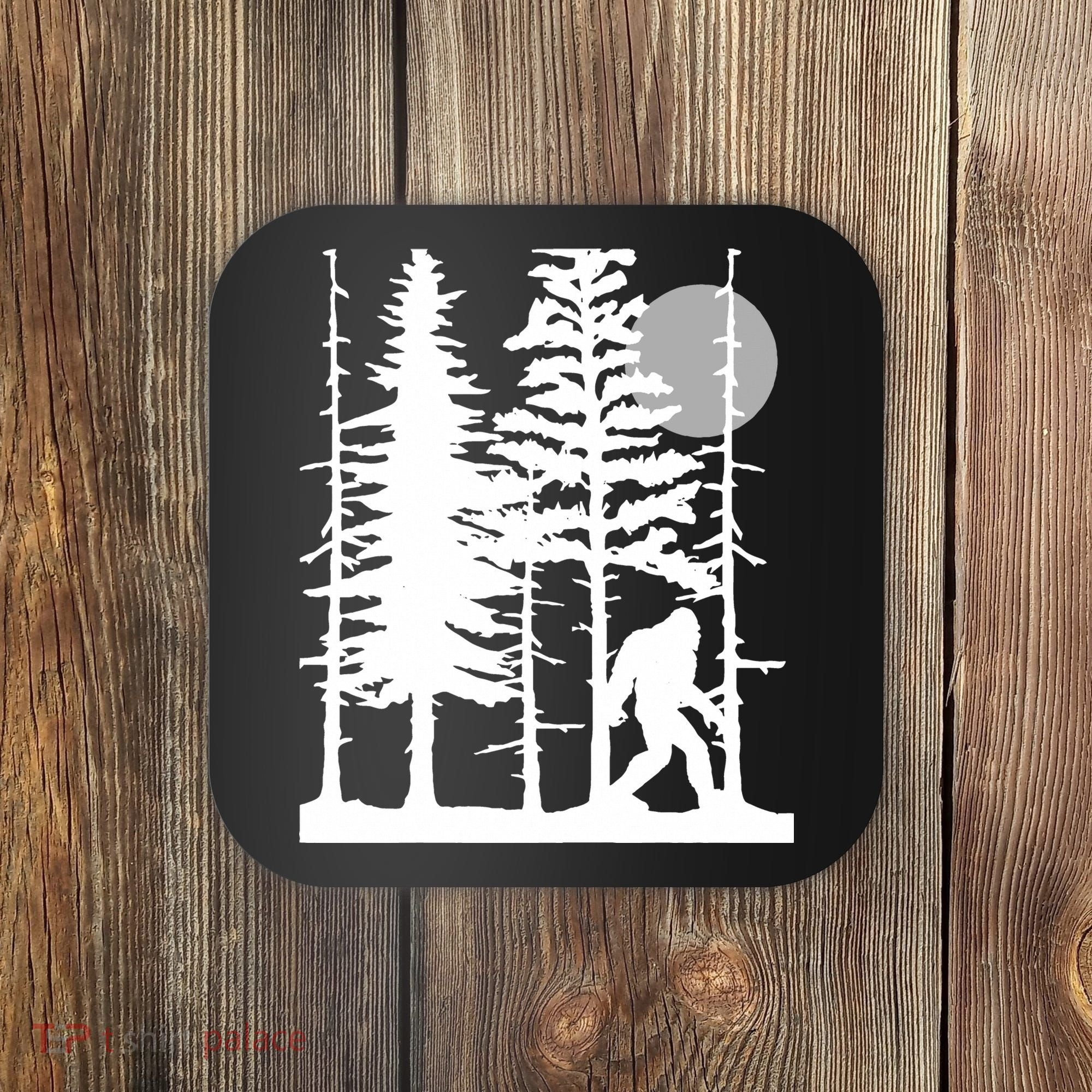 Bigfoot Hiding In Forest For Sasquatch Believers Coaster