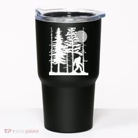 Bigfoot Hiding In Forest For Sasquatch Believers Tumbler thumb 0
