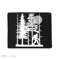 Bigfoot Hiding In Forest For Sasquatch Believers Mousepad thumb 0