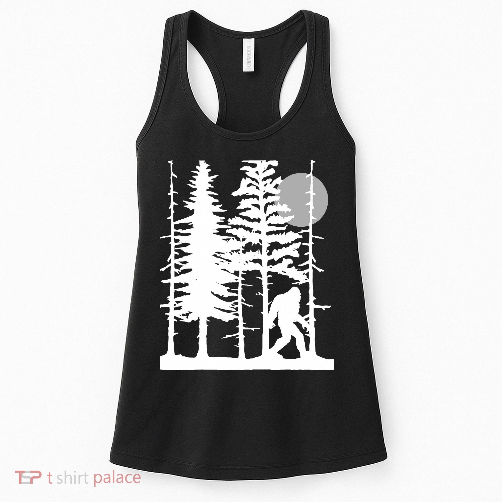 Bigfoot Hiding In Forest For Sasquatch Believers Women's Tank Top