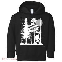 Bigfoot Hiding In Forest For Sasquatch Believers Toddler Hoodie thumb 0