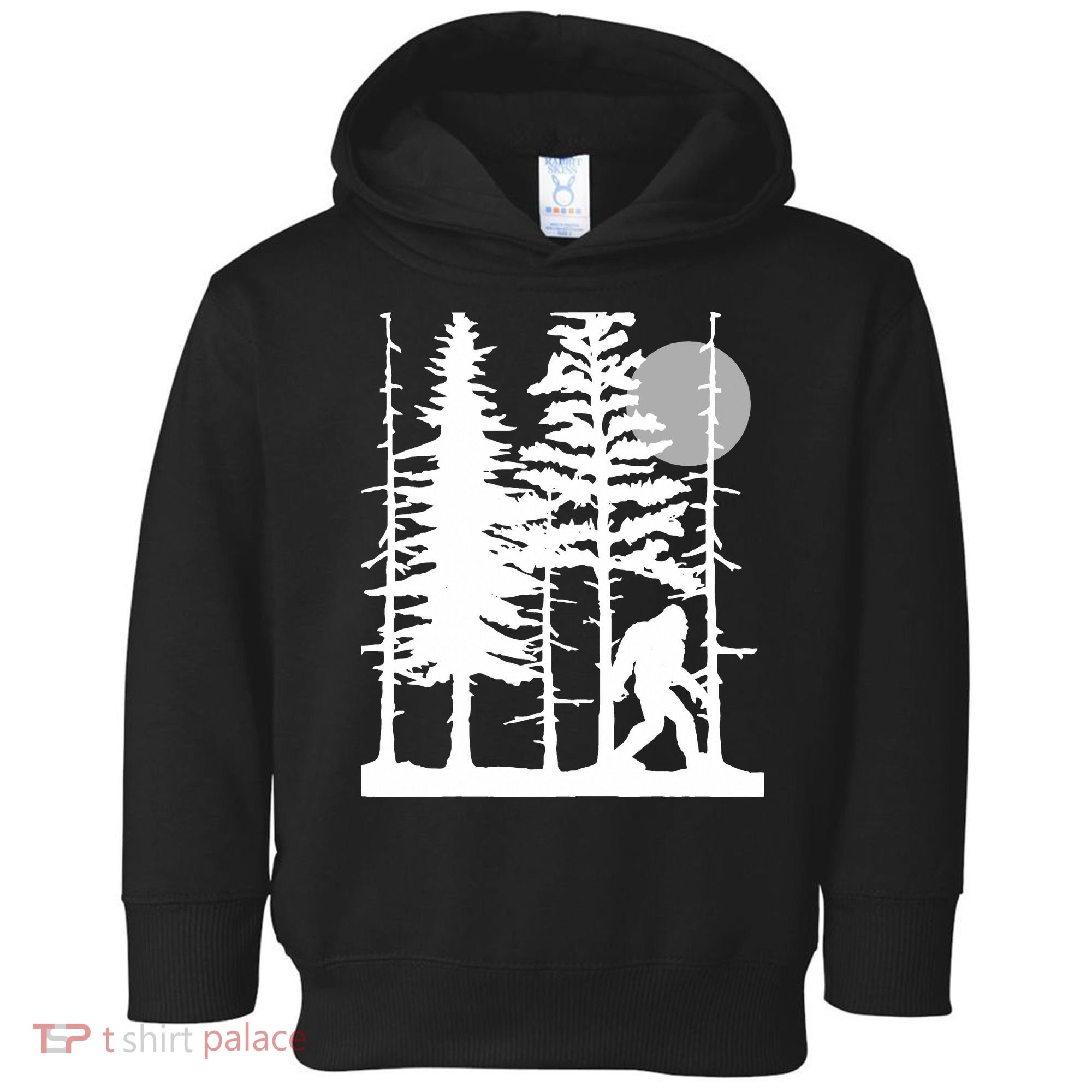 Bigfoot Hiding In Forest For Sasquatch Believers Toddler Hoodie