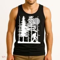 Bigfoot Hiding In Forest For Sasquatch Believers Tank Top thumb 3