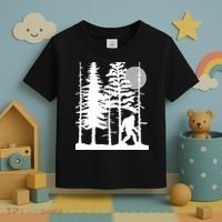 Bigfoot Hiding In Forest For Sasquatch Believers Toddler T-Shirt thumb 3