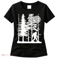 Bigfoot Hiding In Forest For Sasquatch Believers Women's T-Shirt thumb 0
