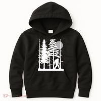 Bigfoot Hiding In Forest For Sasquatch Believers Kids Hoodie thumb 0