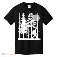 Bigfoot Hiding In Forest For Sasquatch Believers Kids T-Shirt thumb 0