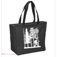 Bigfoot Hiding In Forest For Sasquatch Believers Tote Bag thumb 2