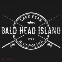 Bald Head Island Nc Vintage Crossed Fishing Rods T-Shirt thumb 7