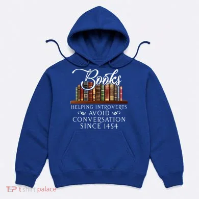 Books helping introverts avoid conversation  Hoodie
