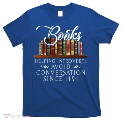 Books helping introverts avoid conversation  T-Shirt