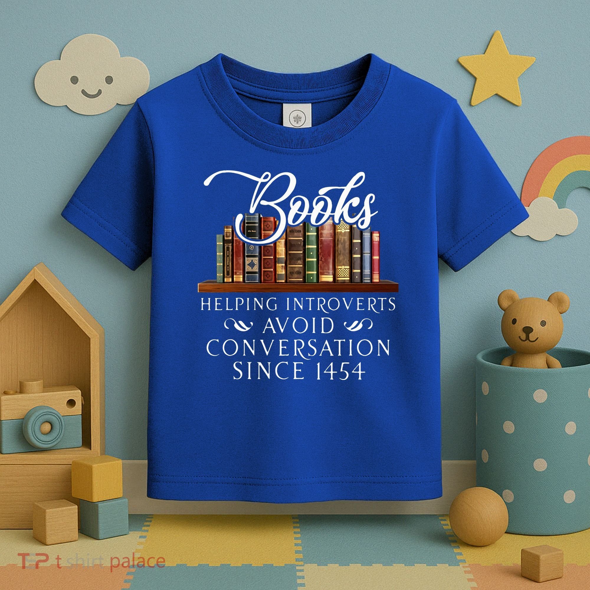 Books helping introverts avoid conversation  Toddler T-Shirt