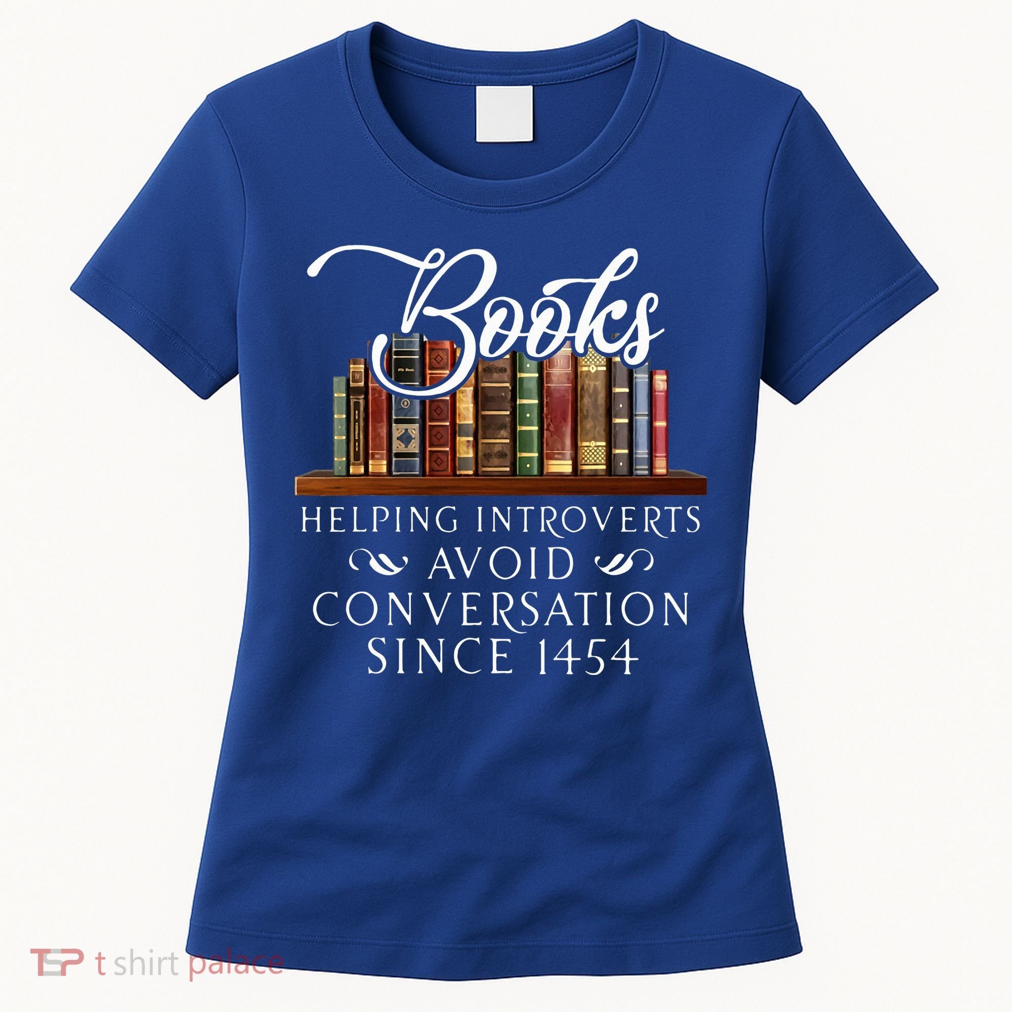 Books helping introverts avoid conversation  Women's T-Shirt