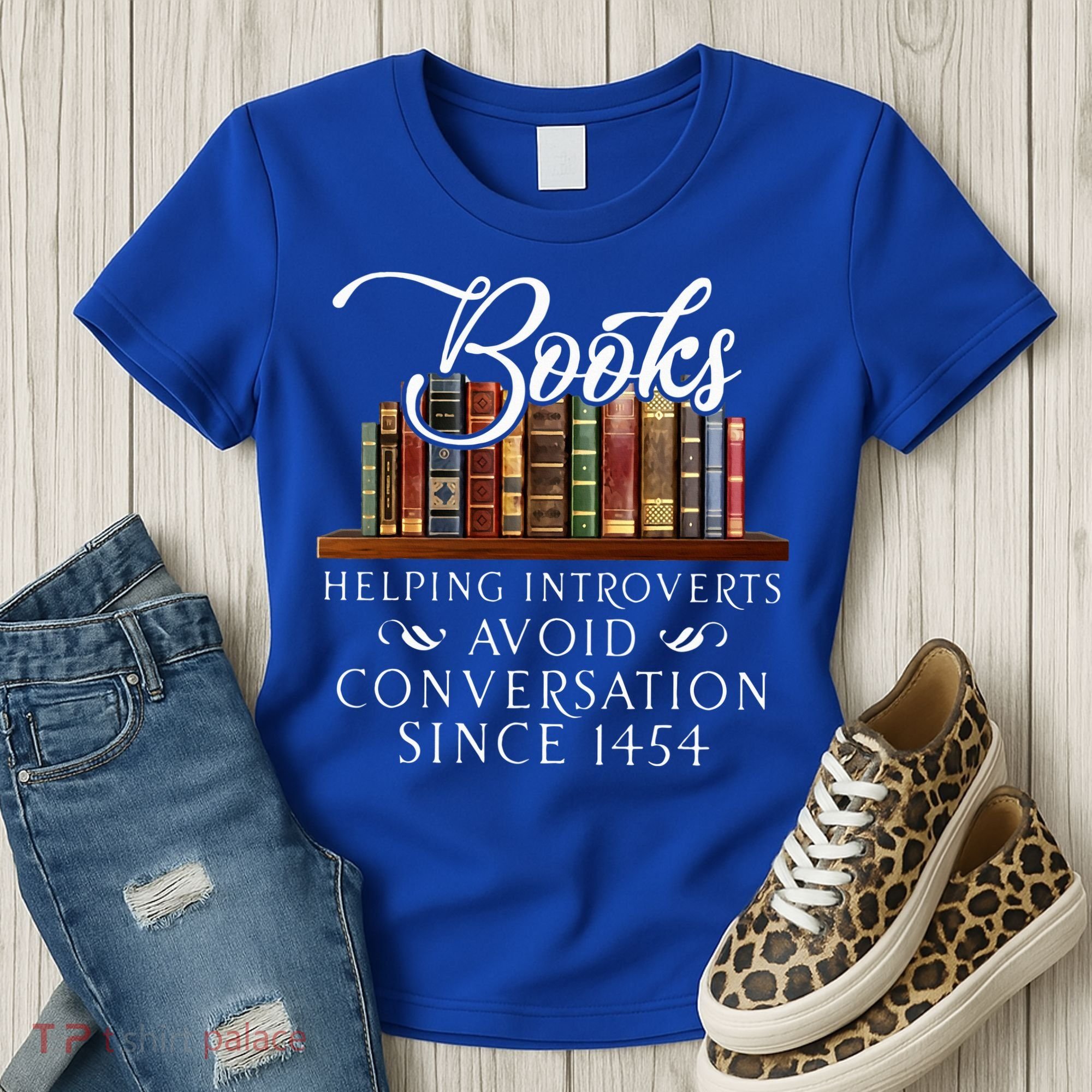 Books helping introverts avoid conversation  Women's T-Shirt