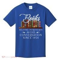 Books helping introverts avoid conversation  Kids T-Shirt thumb 0
