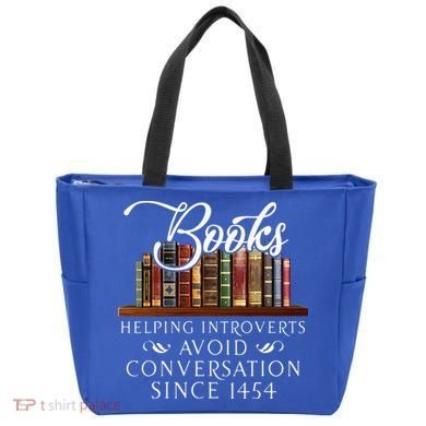 Books helping introverts avoid conversation  Tote Bag
