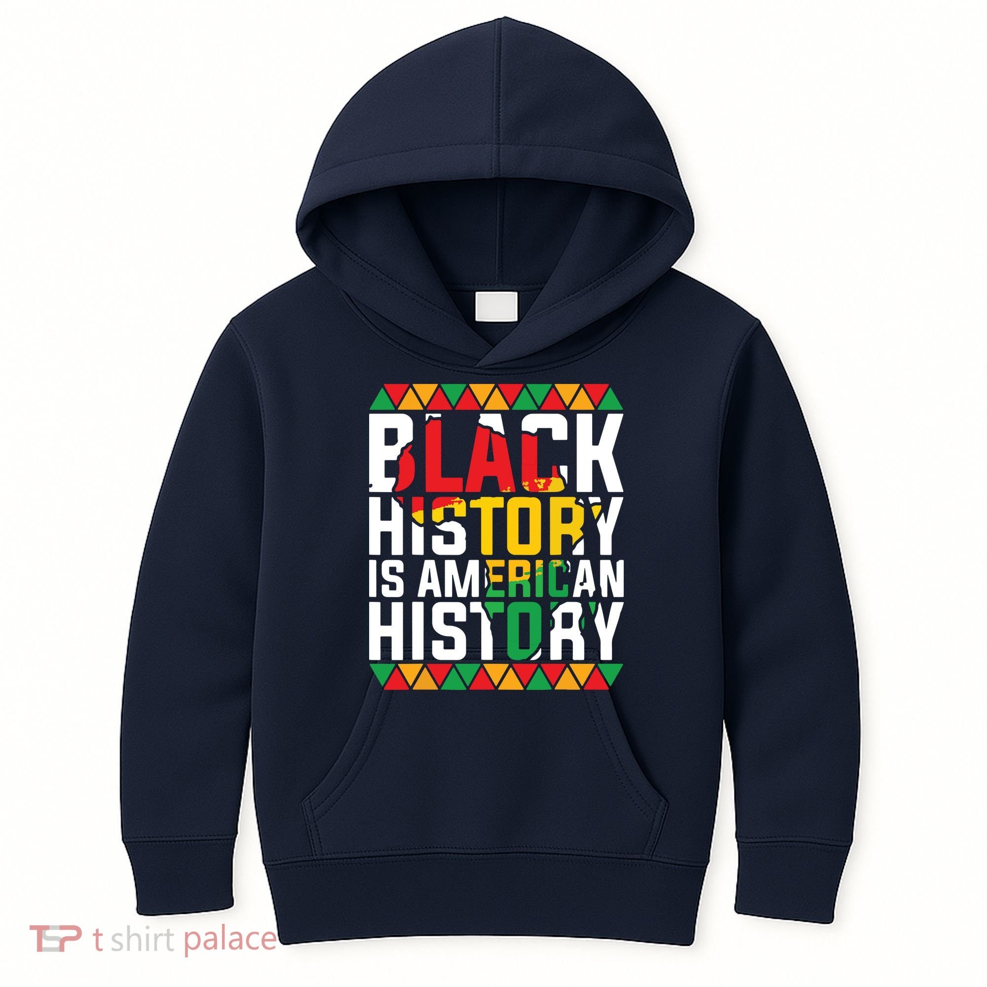Black History Is American History Black History Month Kids Hoodie