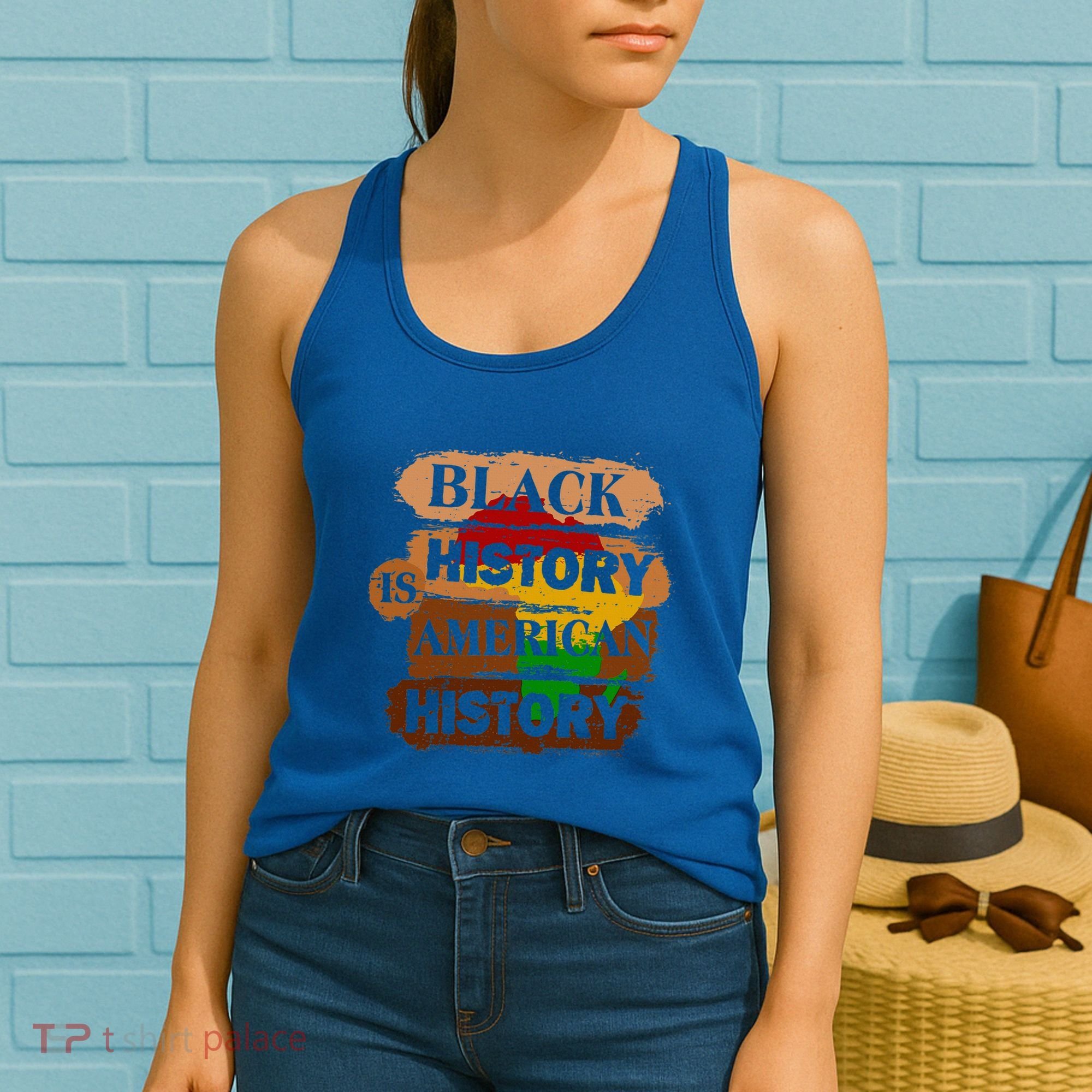 Black History Is American History Melanin African American  Women's Tank Top