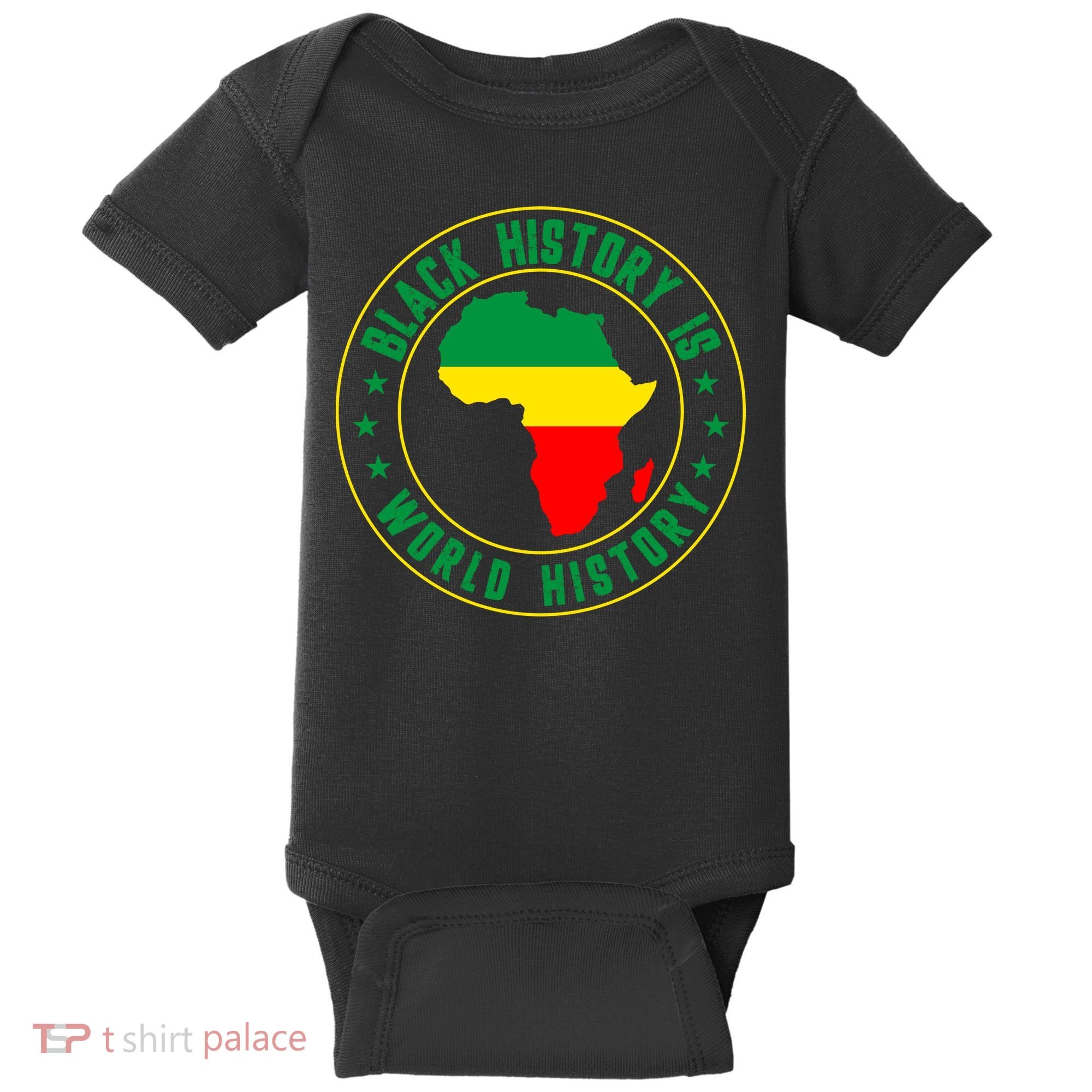 Black History Is World History Baby Bodysuit