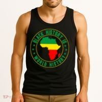 Black History Is World History Tank Top thumb 3