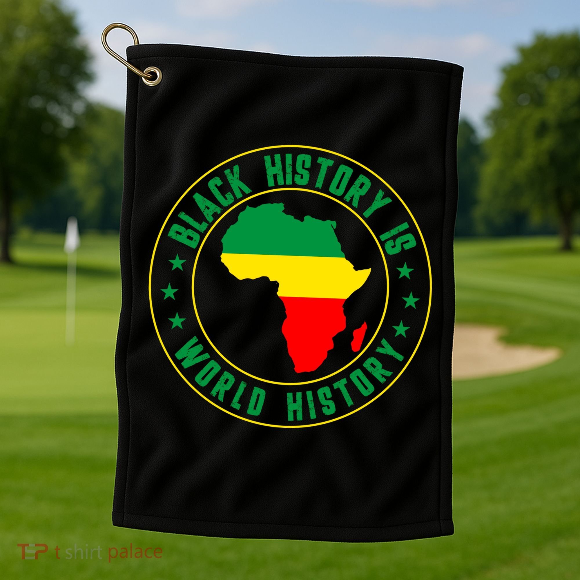 Black History Is World History Golf Towel